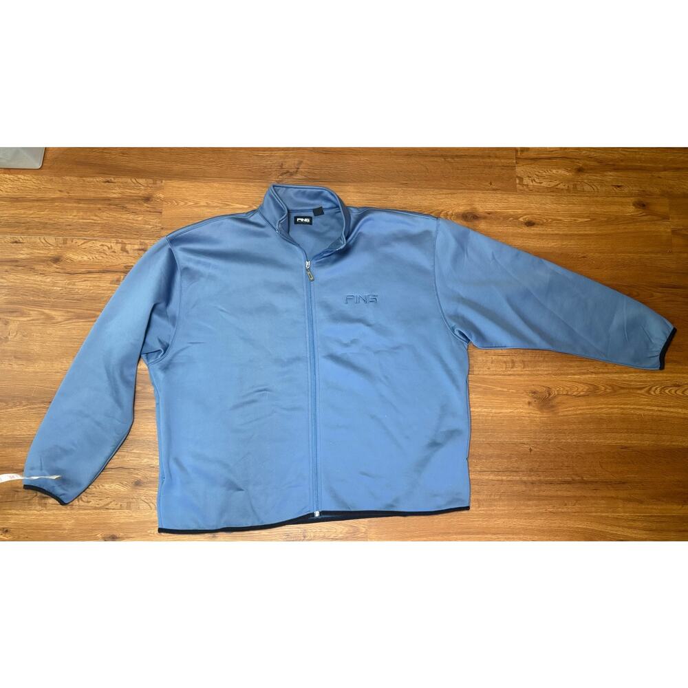 Ping XXL Blue Long Sleeve Full Zip Performance Windbreaker Jacket